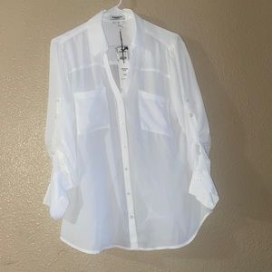 EXPRESS portofino slim shirt size L